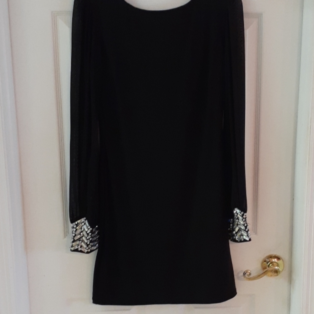 Womens black cocktail dress